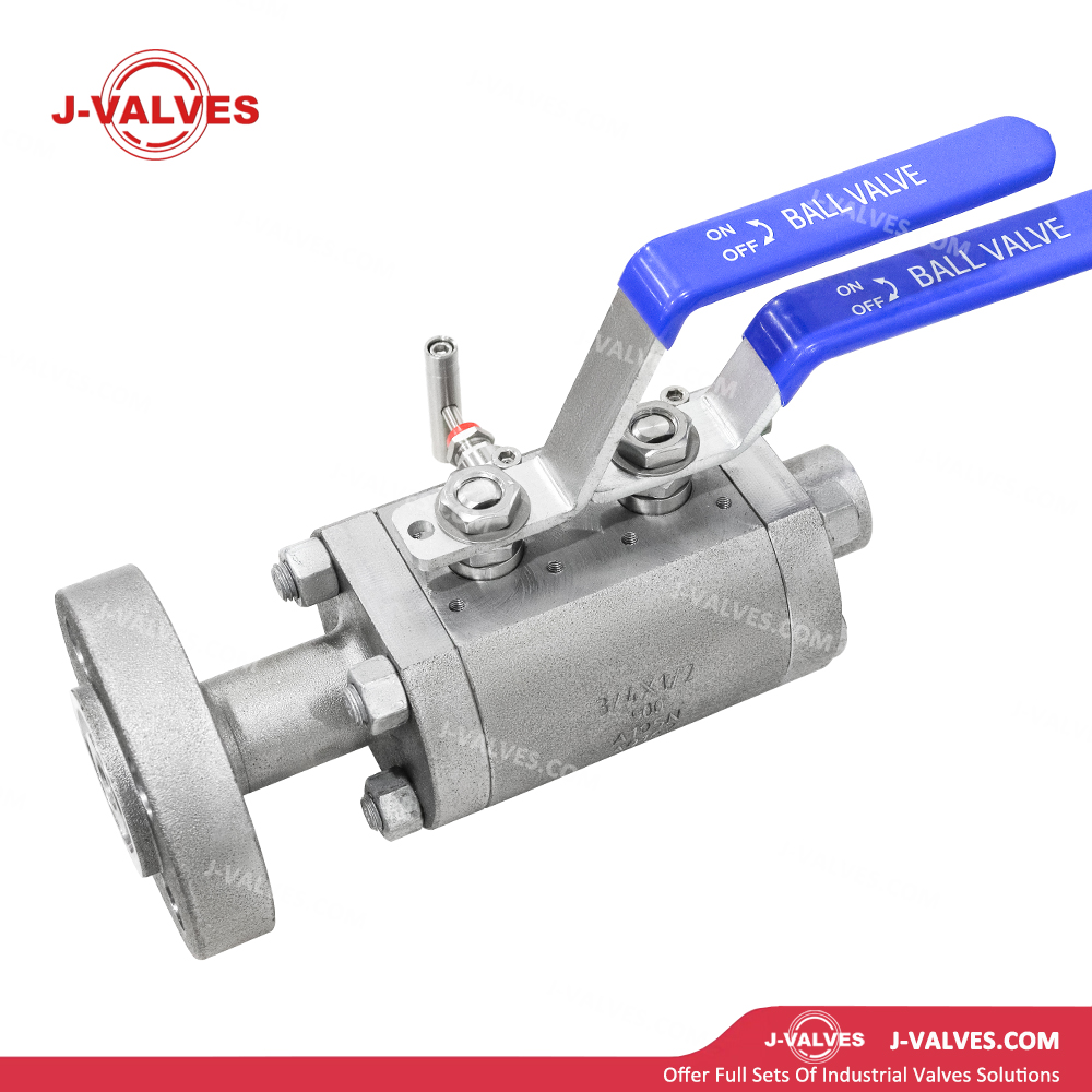 Quality Industrial Valve Product Made in China J-Valves 3/4′′*1/2′′ 900LB RTJ&Thread Carbon Steel DBB Ball Valve