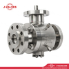 Quality Industrial Valve Product Made in China J-Valves Two Piece Flanged Forged Stainless Steel Reduce Bore 600LB F316/F304 Trunnion Mounted Ball Valve