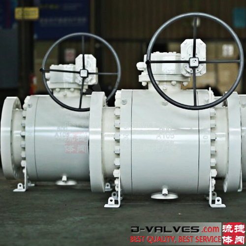 Big Size API6D Trunnion Ball Valve With Gear Operation