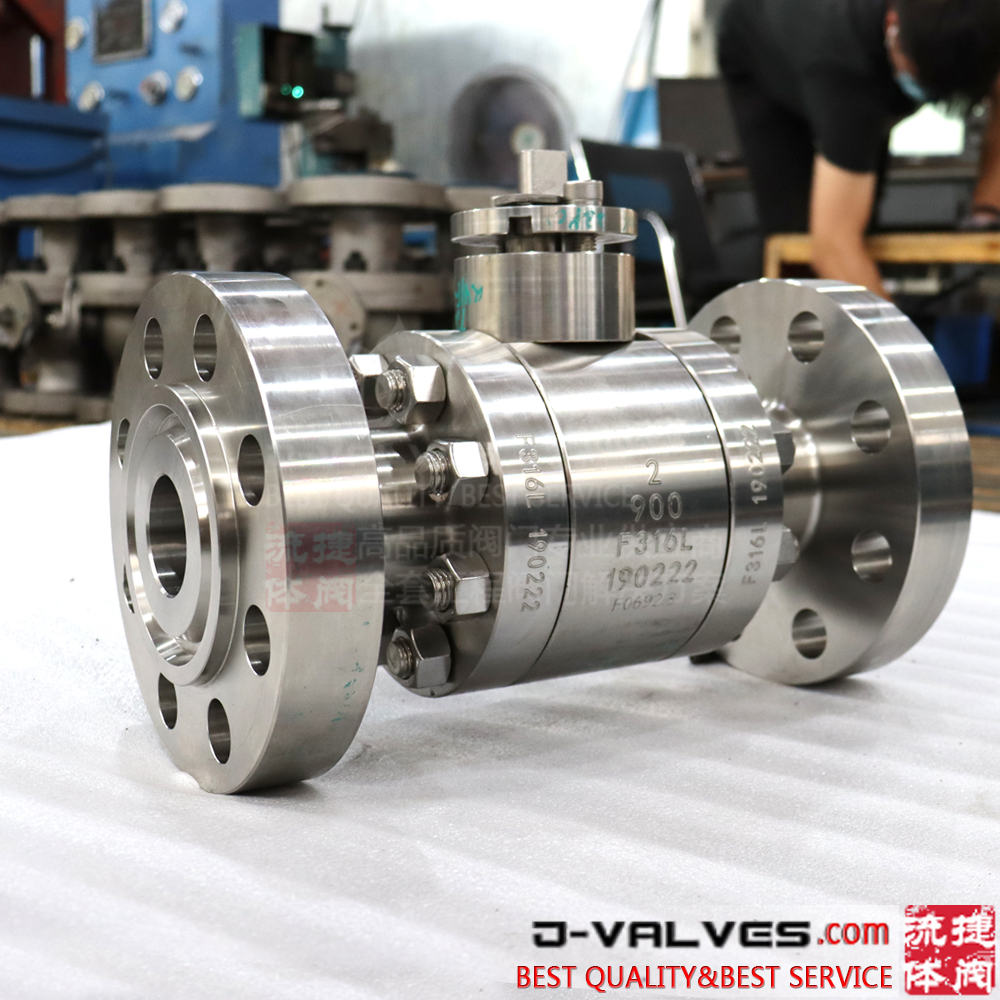 High Pressure Flange End Forged Stainless Steel F316 Floating Ball Valve
