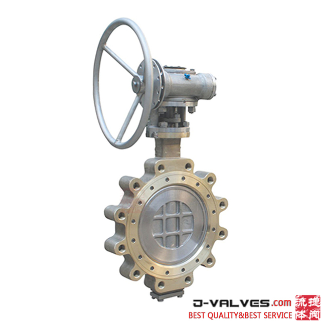 Stainless Steel CF8 Lug Type Metal Seal Butterfly Valve with Worm Gear