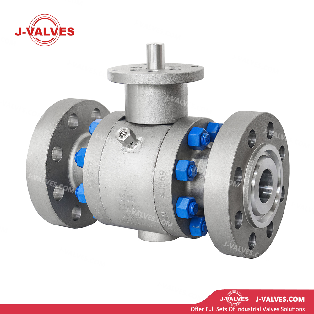 J-Valves China1500lb 2inch Forged Carbon Steel A105n Trunnion Mounted 3PC Flange End Ball Valve with Long Stem