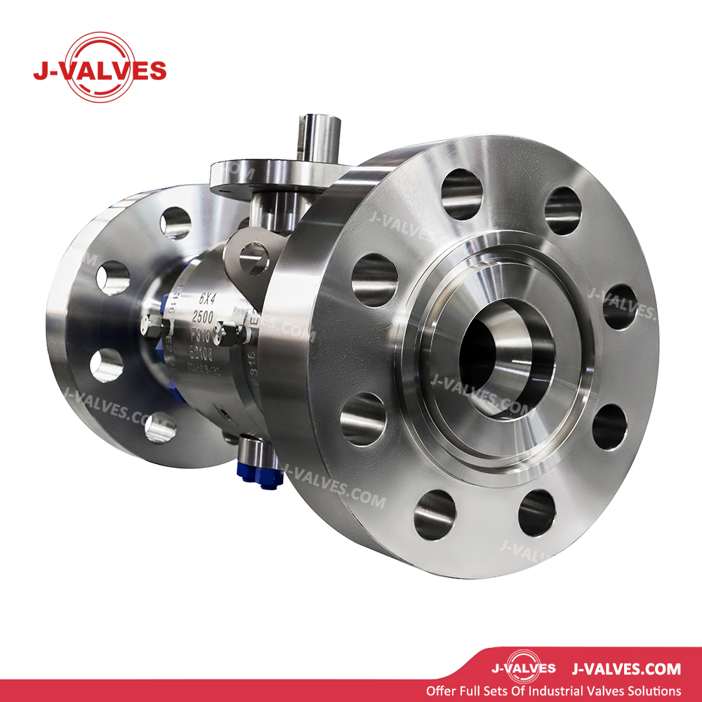 J-Valves Made in China 6× 4′′ 2500lb F316/F304/Lf2 Rb Trunnion Mounted Flanged -Rtj Ball Valve
