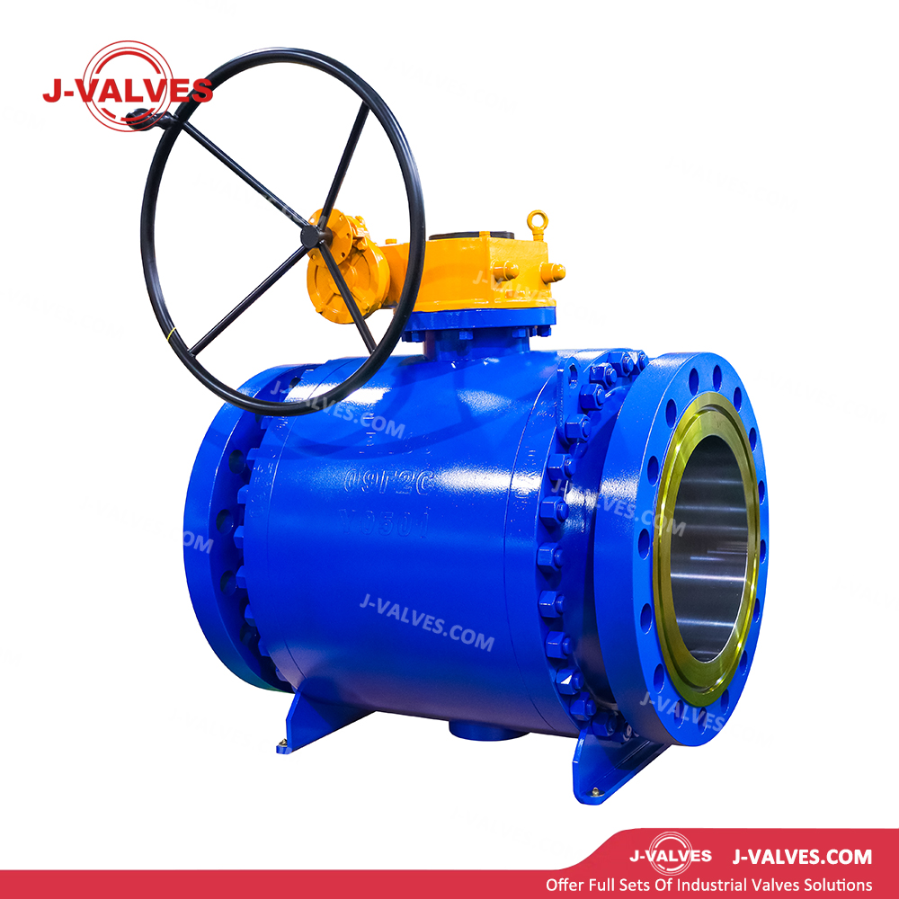DN400 PN63 Low Alloy Steel Trunnion Mounted Ball Valve