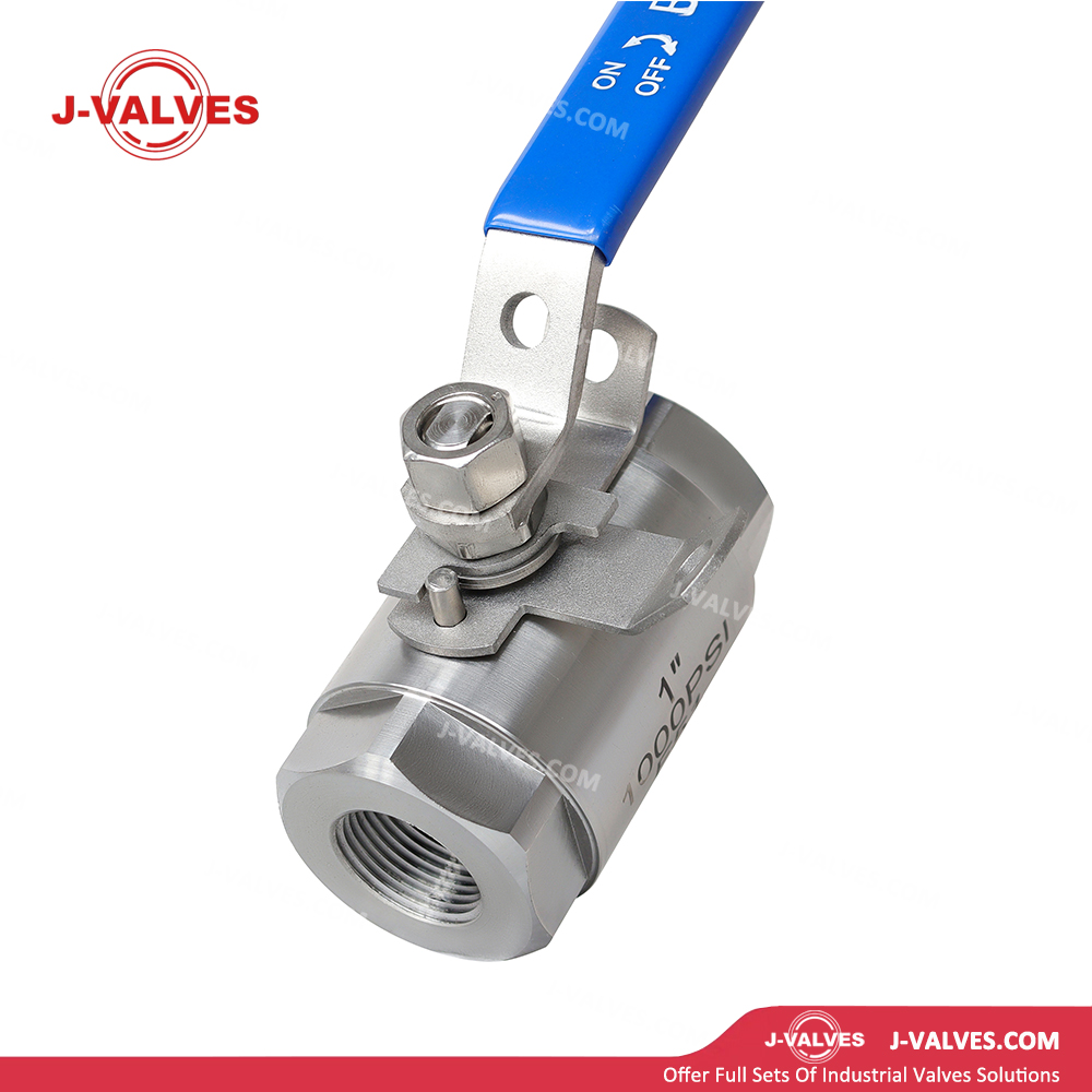Quality Industrial Valve Product Made in China J-Valves 1'' 1000PSI Duplex Stainless Steel F51 Threaded End 3PC Ball Valve