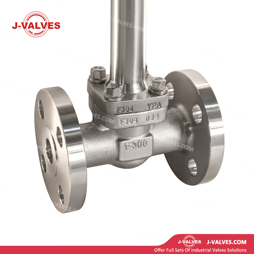 Quality Industrial Valve Product Made in China J-Valves 150LB Low-temperature Stainles Steel F304 Extended-stem Flanged Gate Valve