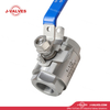 Quality Industrial Valve Product Made in China J-Valves 1-1/2'' 1000PSI Duplex Stainless Steel F51 Threaded End 3PC Ball Valve