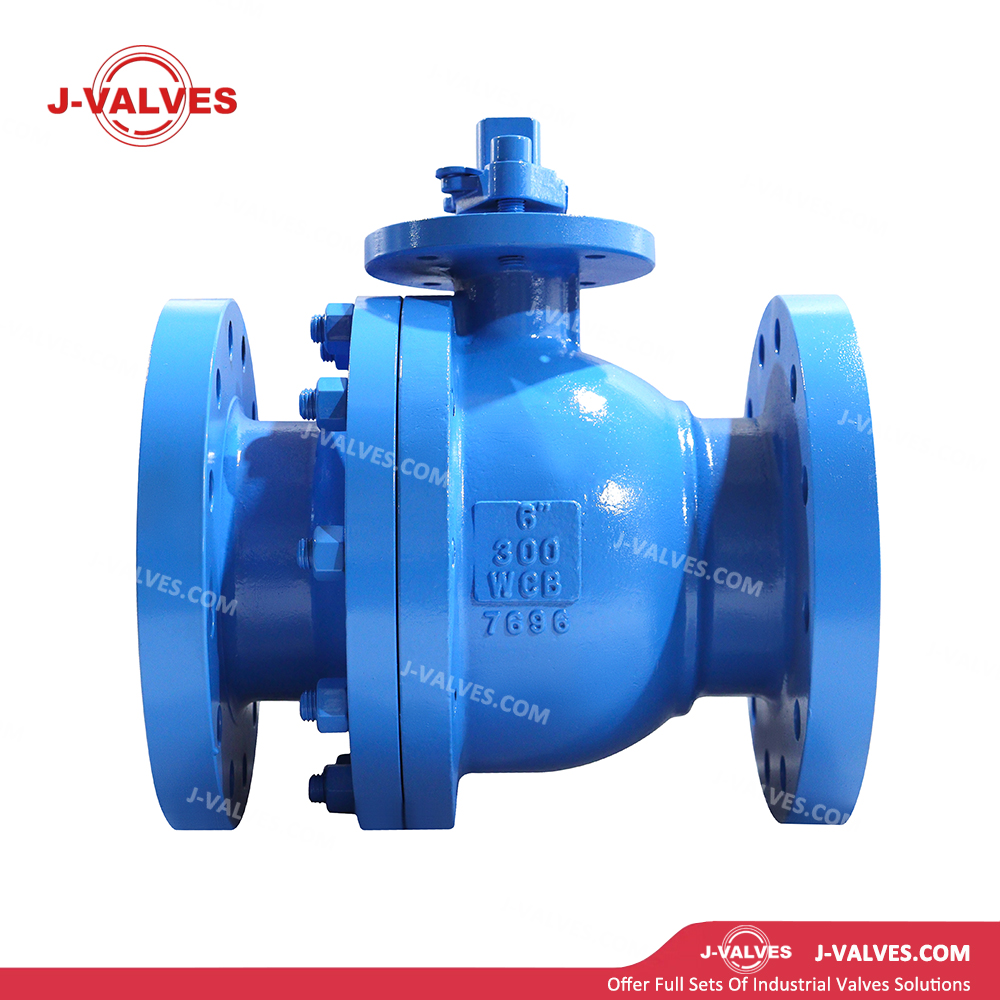 Quality Industrial Valve Product Made in China J-Valves Control Gas Carbon Steel WCB 6'' 300LB 2PC Flanged Floating Ball Valve