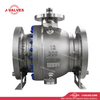 China-Made J-Valves 12 inch ANSI Class 300 Stainless Steel CF8/CF8M Bolted Bonnet With Top Flange Short Stem Flange End Gear/Electric/Pneumatic Operation 2PC Trunnion Mounted Ball Valve