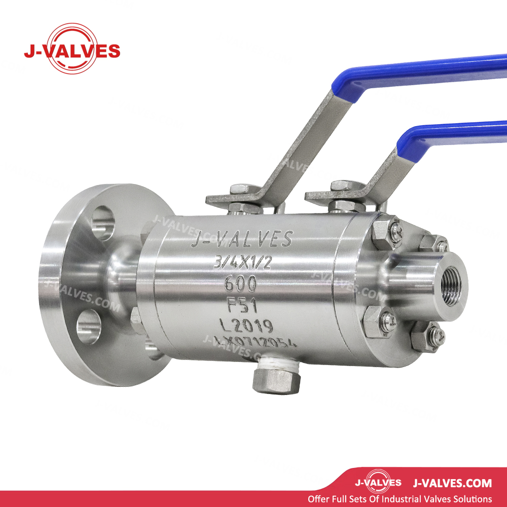 Quality Industrial Valve Product Made in China J-Valves 1/2′′ Flange&Thread Reduce Bore Duplex Stainless Steel F51 DBB Ball Valve