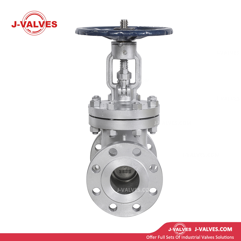 J-Valves China ASME/DIN/JIS 304/316 Flexible Wedge 300lb Flanged Rising Stem Stainless Steel Gate Valve with Handwheel Bevel Gear