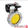 Pneumatic powder butterfly valve