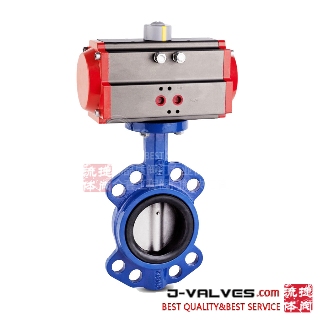 Cast Steel WCB Industrial Wafer Type Lug Butterfly Valve with Electric