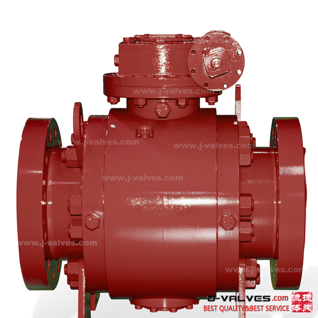API6D 3PC Full Bore Forged Steel A105 Flanged Type Trunnion Ball Valves