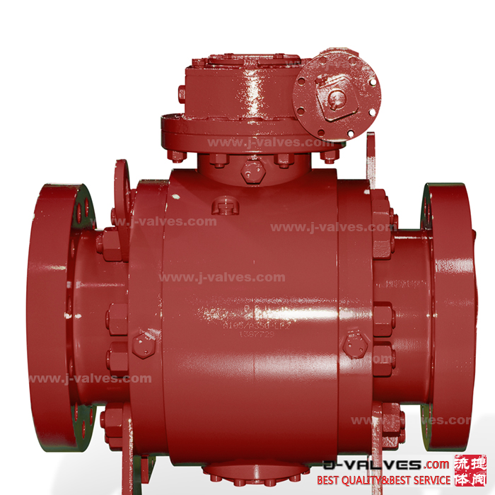 API6D 3PC Full Bore Forged Steel A105 Flanged Type Trunnion Ball Valves
