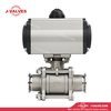 Quality Industrial Valve Product Made in China J-Valves High-Pressure CF8 Stainless Steel Three Piece 1000wog Pneumatic Flanged Ball Valve with Quick Release