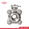 China-Made J-Valves F304L 3PC High Pressure Internal Thread Lever/Pneumatic/Electric Operation Floating Reduce Port Ball Valve