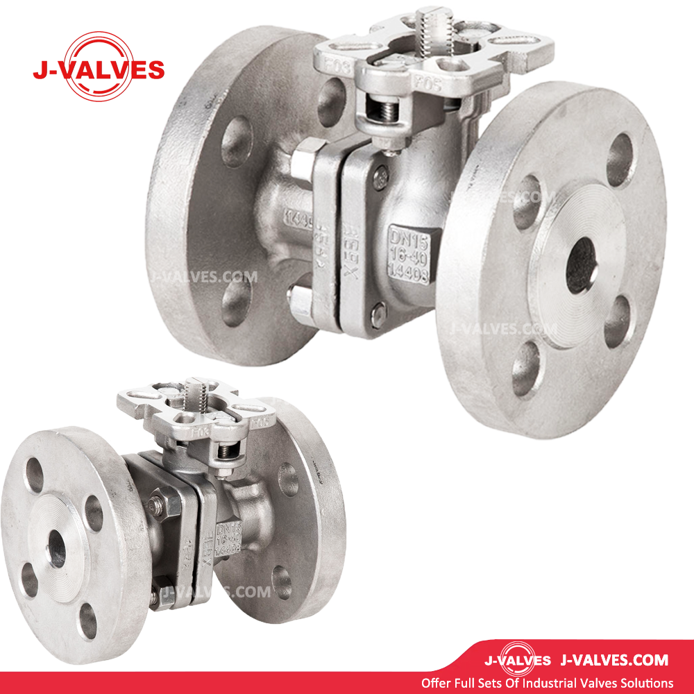 J-Valves China API/ISO/CE Wcb/304/316 150lb/300lb Floating/Fixed Type Full Bore Flanged Stainless Steel Ball Valves with ISO5211 High Mounting Pad with Lever Operated