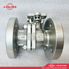J-Valves China DIN 2PC Floating Flange End Pn16/25/40/64 Full Port Direct Mounting Pad Ball Valve
