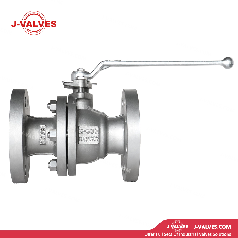Quality Industrial Valve Product Made in China J-Valves Two Piece High Pressure DN50 CU5MCUC Flange End Nickel Alloy Ball Valve For Nuclear Power