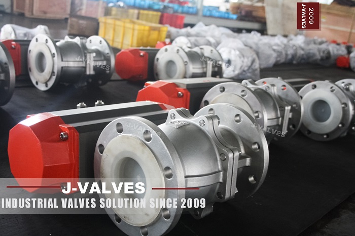 Pneumatic flanged floating ball valve (2)