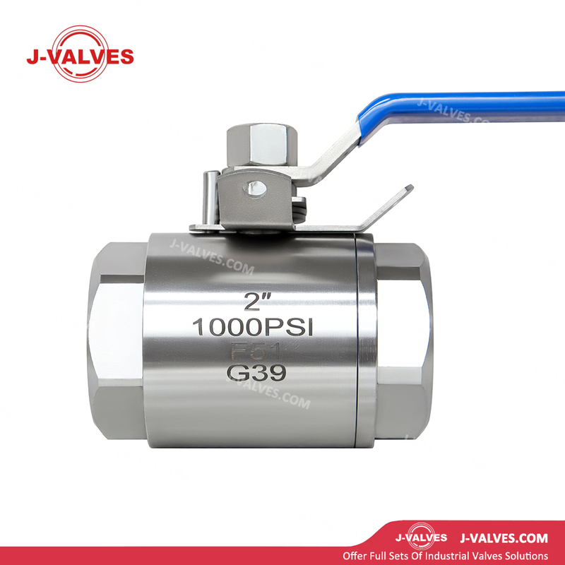 Quality Industrial Valve Product Made in China J-Valves 2'' 1000PSI Duplex Stainless Steel F51 Threaded End 2PC Ball Valve