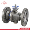 China-Made J-Valves 6*4 inch ANSI Class 300 Carbon Steel WCB Bolted Bonnet With Top Flange Short Stem Flange End Gear/Electric/Pneumatic Operation 2PC Reduce Bore Trunnion Mounted Ball Valve
