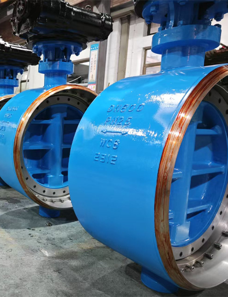 Welding type triple eccentric butterfly valve