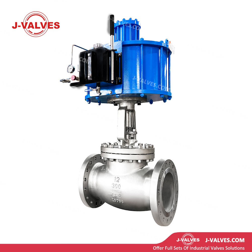 12"300LB CF3 Pneumatic Actuator Globe Valve
